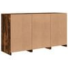 vidaXL Sideboard Smoked oak Engineered wood, glass