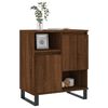 vidaXL Sideboard Brown Oak Engineered Wood, Iron Medium Sideboard