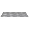 vidaXL Checker Plates 2 pcs Silver 11.8" x 7.9" Aluminium