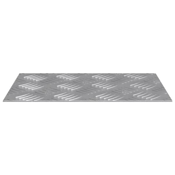 vidaXL Checker Plates 2 pcs Silver 11.8" x 7.9" Aluminium