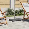 vidaXL Parasol Base Black Granite 17.7 in x 17.7 in base Parasol Base