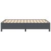 vidaXL Bed Frame Dark gray 47.2" x 74.8" Corduroy fabric