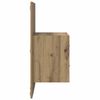 vidaXL Wall-mounted Bedside Cabinet with Drawer 2 pcs Artisan Oak