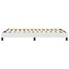 vidaXL Bed Frame White Faux leather, plywood, engineered wood Full