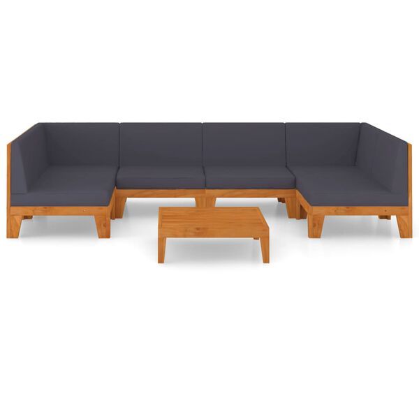 vidaXL Garden Lounge Set Dark Grey