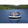 Bestway Floating Island Blue and White PVC Large Cup Holders