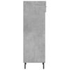 vidaXL Shoe Cabinet Concrete Grey Engineered Wood Compact Shoe Cabinet
