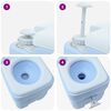 vidaXL Camping Toilet Blue 41.5 x 36.5 x 42 cm