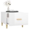 vidaXL Coffee Table High gloss white Engineered wood, solid eucalyptus wood