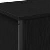 vidaXL TV Cabinet Black Oak 39.37 x 13.78 x 17.72 in Engineered Wood