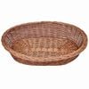 vidaXL Dog Basket Natural Willow Medium Lightweight Dog Basket Oval