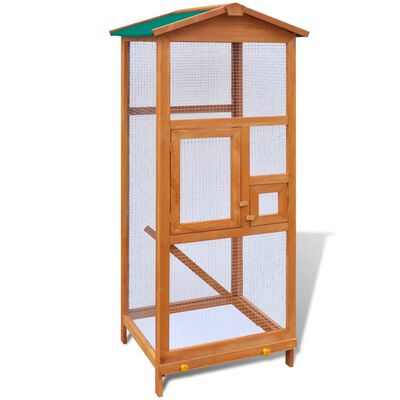 Outdoor Large Bird Cage Small Animal House 2 Doors Wood