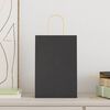 vidaXL Paper Bags 50 pcs with Handles Black 21x11x31 cm