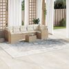vidaXL Garden Sofa Set Beige