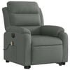 vidaXL Electric Stand Up Massage Recliner Chair Dark Gray