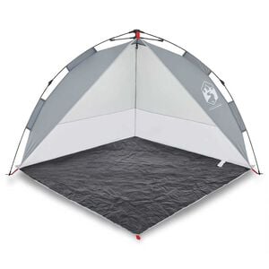 vidaXL Beach Tent Gray Quick Release Waterproof