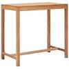 vidaXL Garden Bar Table Warm brown Solid teak wood 43.3 x 23.6 x 41.3 in