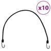 vidaXL Bungee Cords with Reflective Strips and Hooks 10 pcs 34.6 "