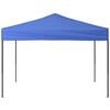 vidaXL Party Tent Blue 210D oxford fabric with silver coating 10 x 10 feet
