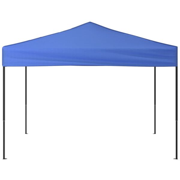 vidaXL Party Tent Blue 210D oxford fabric with silver coating 10 x 10 feet
