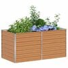 vidaXL Garden Raised Bed Silver Galvanized Steel 63 x 31.5 x 30.3 in