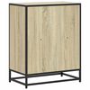 vidaXL Book Cabinet Sonoma oak Engineered wood and metal Medium