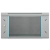 vidaXL Network Cabinet Grey 20.87 x 23.62 x 11.81 in Steel