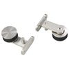 vidaXL Sliding Door Hardware Kit 72.0 " Stainless Steel Silver