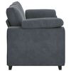 vidaXL Loveseat Sofa Dark Grey Velvet (100% polyester), Plywood, Steel