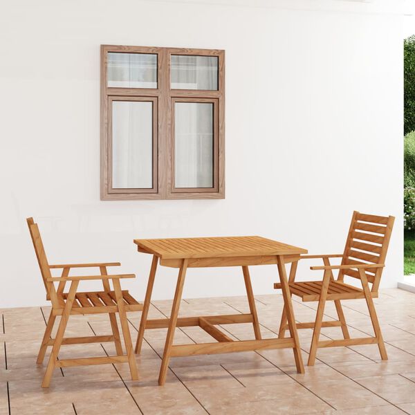 vidaXL Outdoor Dining Set Warm acacia wood tone