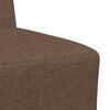 vidaXL Modular Sofa Unit Armless 2 pcs Brown 21.65 x 29.13 x 32.28 in