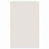 vidaXL Bedside Cabinet White Cold-rolled steel Medium Bedside Cabinet