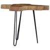 vidaXL Coffee Table Brown Teak Wood Medium Decorative Inlays