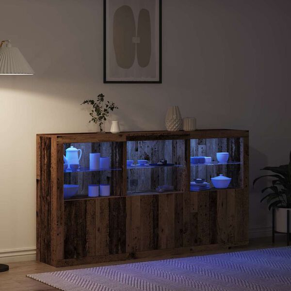 vidaXL Sideboard Old wood 181.5 x 37 x 100 cm Engineered wood