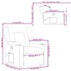 vidaXL Stand up Massage Recliner Chair Cream Fabric
