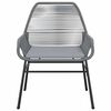 vidaXL Garden Dining Set Grey Poly Rattan 4-seater Removable Covers