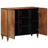 vidaXL Sideboard Brown 35.43 x 12.99 x 29.53 in Solid Mango Wood