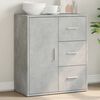 vidaXL Sideboard Concrete grey Engineered wood Medium Sideboard