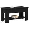 vidaXL Coffee Table Black oak 101 x 49 x 52 cm Engineered wood