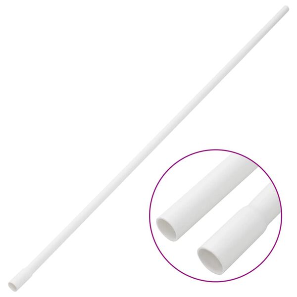 vidaXL Cable Trunkings &Oslash;0.63" 32.8' PVC