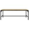 vidaXL Coffee Table Sonoma oak Engineered wood Medium Adjustable Feet