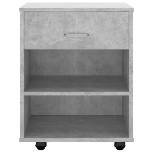 vidaXL Storage Cabinet Concrete Grey Engineered Wood Medium