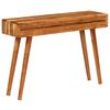 vidaXL Console Table Solid Acacia Wood with Carved Drawers 46.5"x11.8"x31.5"
