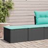 vidaXL Garden Sofa Set Black, Blue
