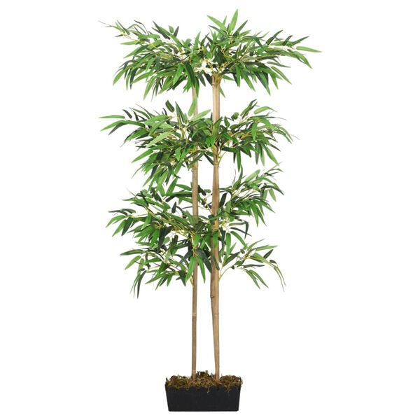 vidaXL Artificial Bamboo Tree Green Bamboo, Textile fiber, Plastic Small