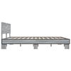 vidaXL Bed Frame Gray Sonoma Engineered Wood Super King Modern