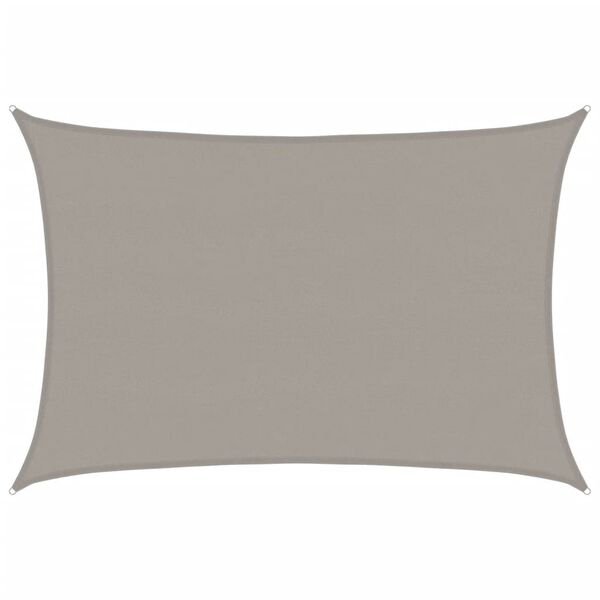 vidaXL Sunshade Sail 1.75 oz/ft&sup2; Rectangular Light Grey 16.4x23.0' HDPE