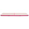vidaXL Inflatable Gymnastics Mat with Pump 315.0x39.4x7.9" PVC Pink