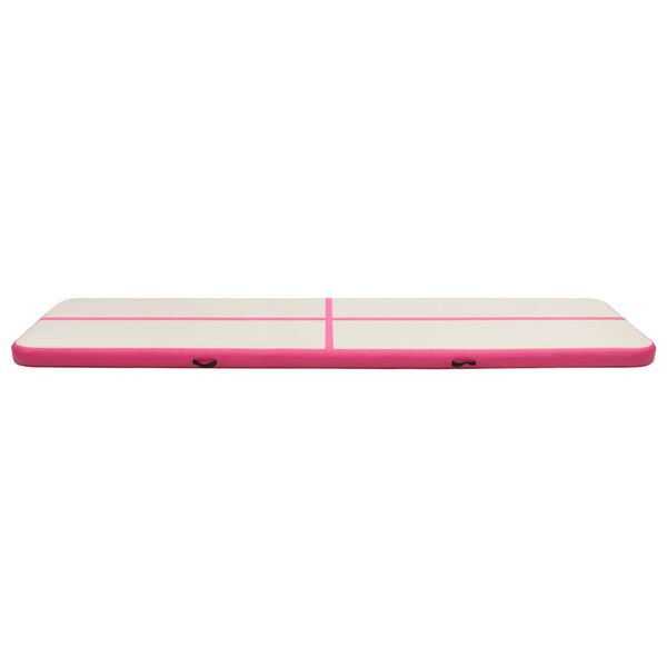 vidaXL Inflatable Gymnastics Mat with Pump 315.0x39.4x7.9" PVC Pink
