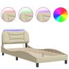 vidaXL Bed Frame Cream
